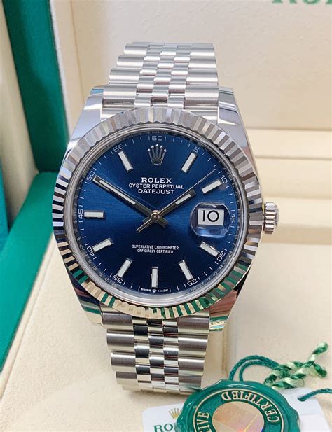 rolex azzurro blue datejust 41|rolex datejust 41 126334 price.